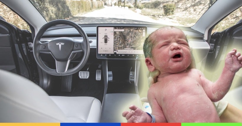 Comment un bébé a failli s’appeler Tess en naissant dans une Tesla ?
