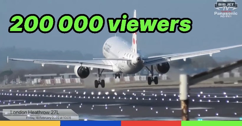 Vidéo : ce live d’atterrissage d’avions fascine des centaines de milliers de personnes