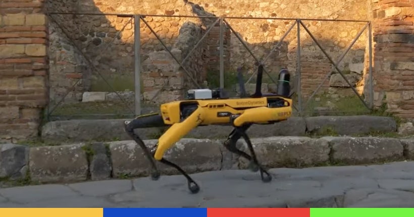 À Pompéi, un mystérieux chien-robot arpente les ruines